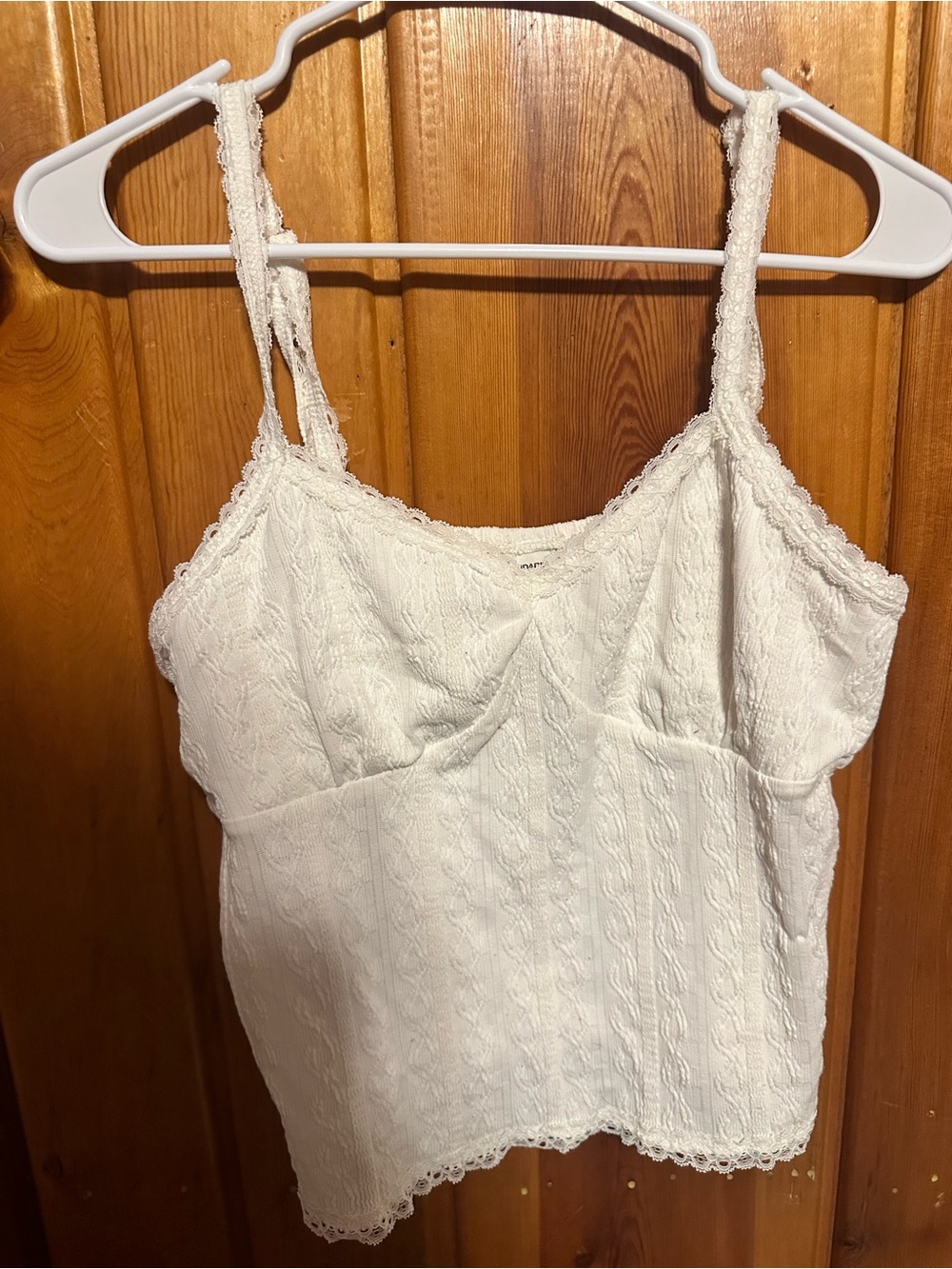 White Lace Cami Tank Top